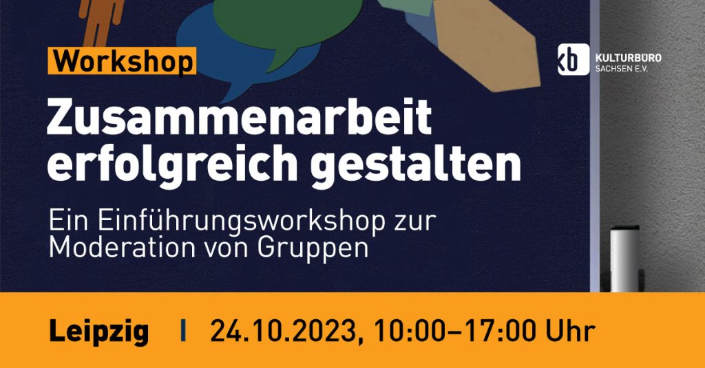 Banner Workshop "Zusammenarbeit erfolgreich gestalten" am 24.10.2023 in Leipzig