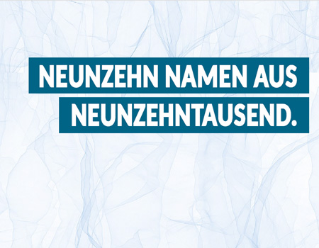 Ausstellung "Neunzehn Namen aus Neunzehntausend. Eine biographische Annäherung an den 13. Februar in Dresden."